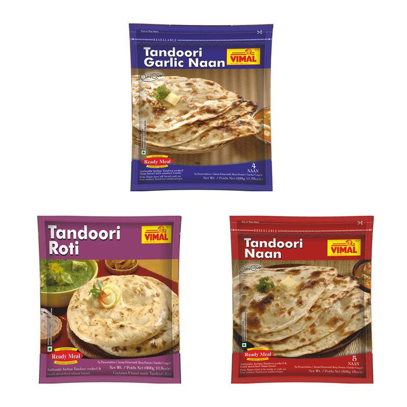 Frozen Tandoori Naan and Roti